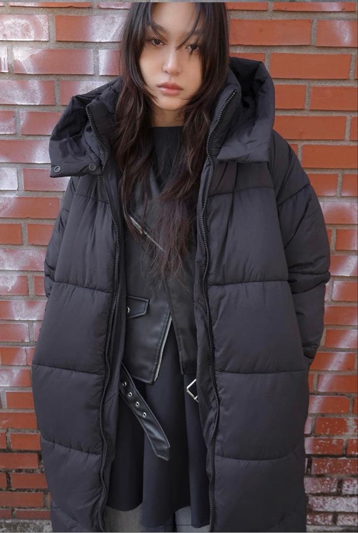 新品未使用】 ZARA ロング丈 ベンチコート ロングダウン ダウンコート