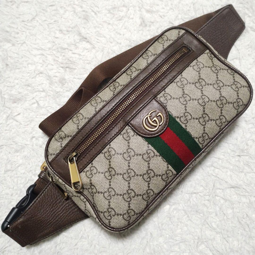【美品】GUCCI オフィディア PVC ボディバッグ ショルダーバッグ GUCCI（グッチ） ショルダーバッグ オフィディア GGクロスボディバッグ