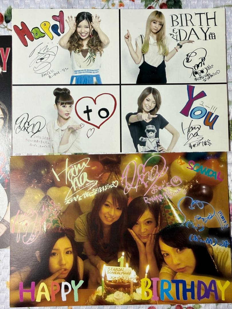 SCANDAL MANIA ファンクラブバースデーカードBirthdayCard