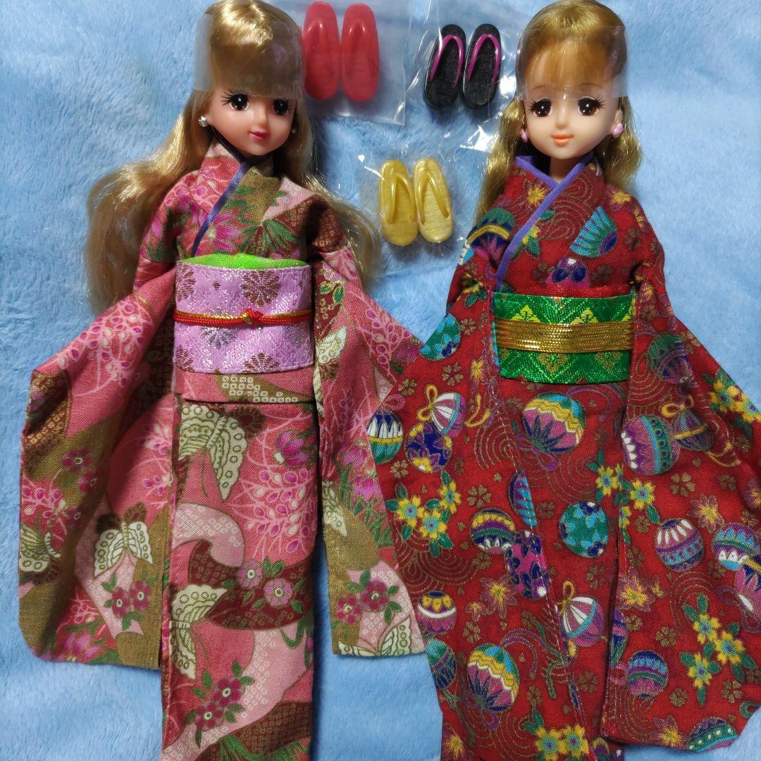 タカラ お着物ジェニーちゃん人形 2体セット草履つき - メルカリ