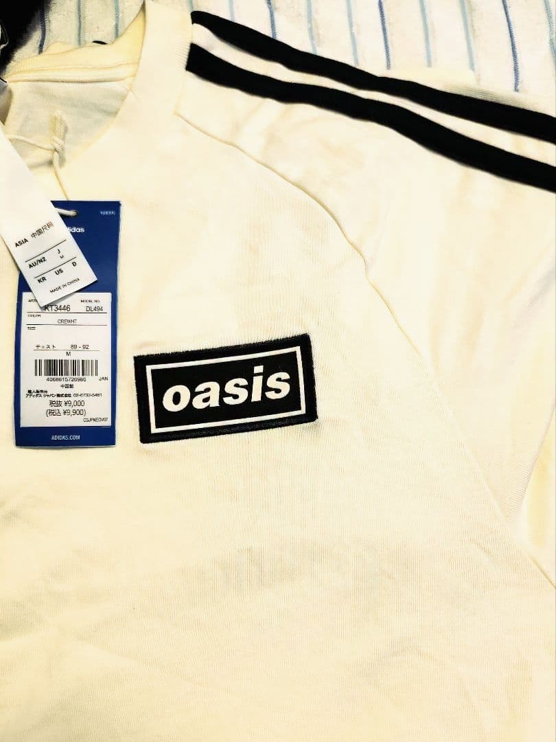 adidas Originals Oasis Tシャツ ホワイト Lサイズ