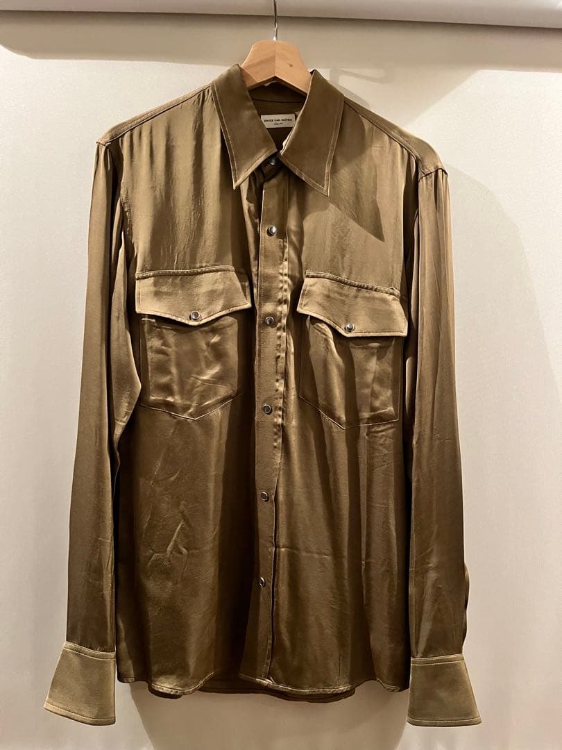 DRIES VAN NOTEN 21aw 長袖シャツ レーヨン 44 - メルカリ