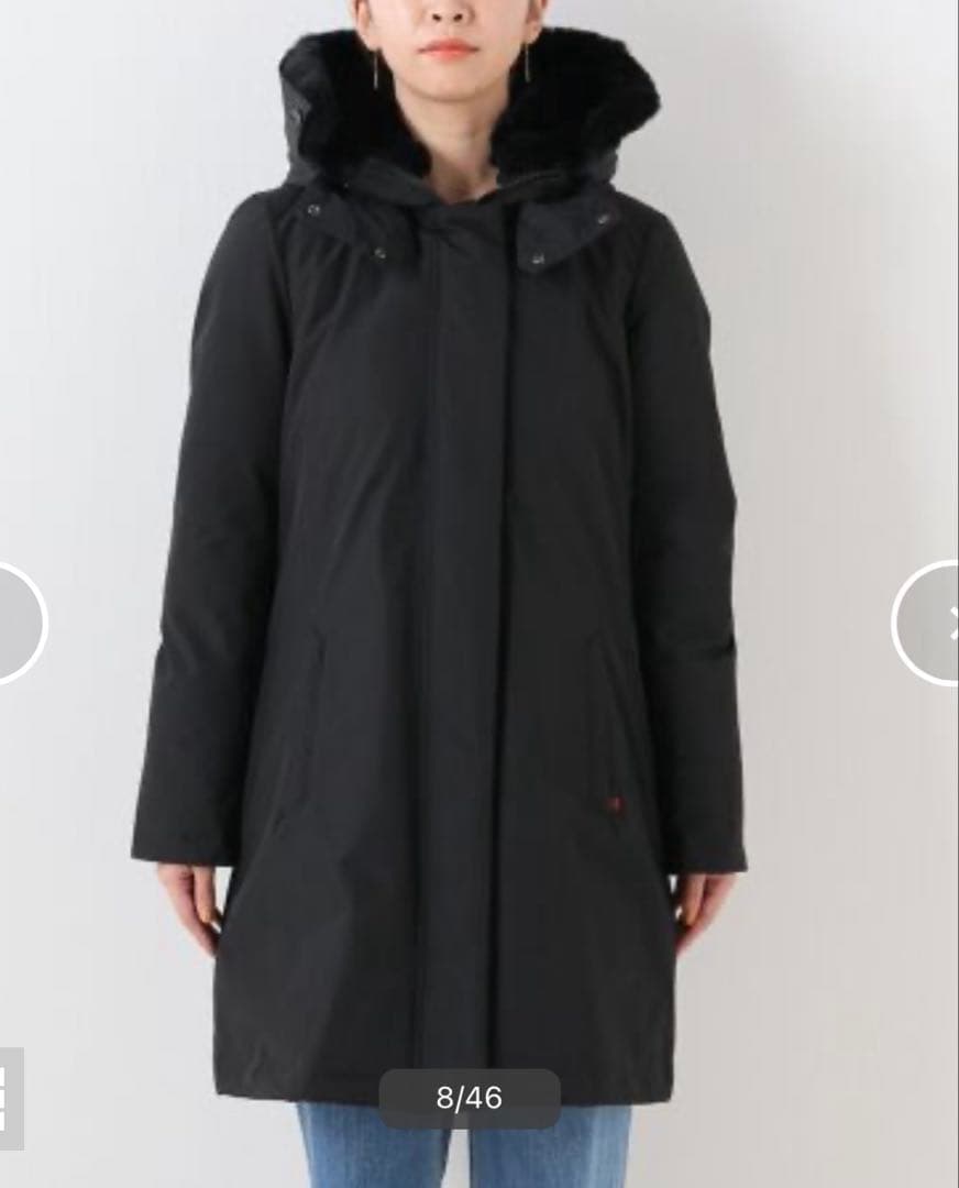 イエナ別注◾️WOOLRICH BOW BRIDGE ダウンジャケット ブラック WOOLRICH × IENAウールリッチ イエナ 別注 BOW BRIDGE ボウブリッジ