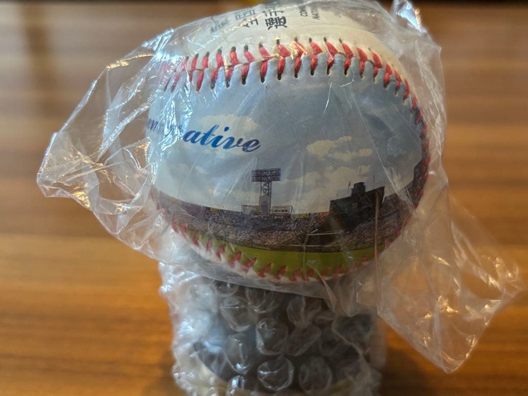 値下げしました】未開封 第100回 高校野球 記念 ボール 台座つき