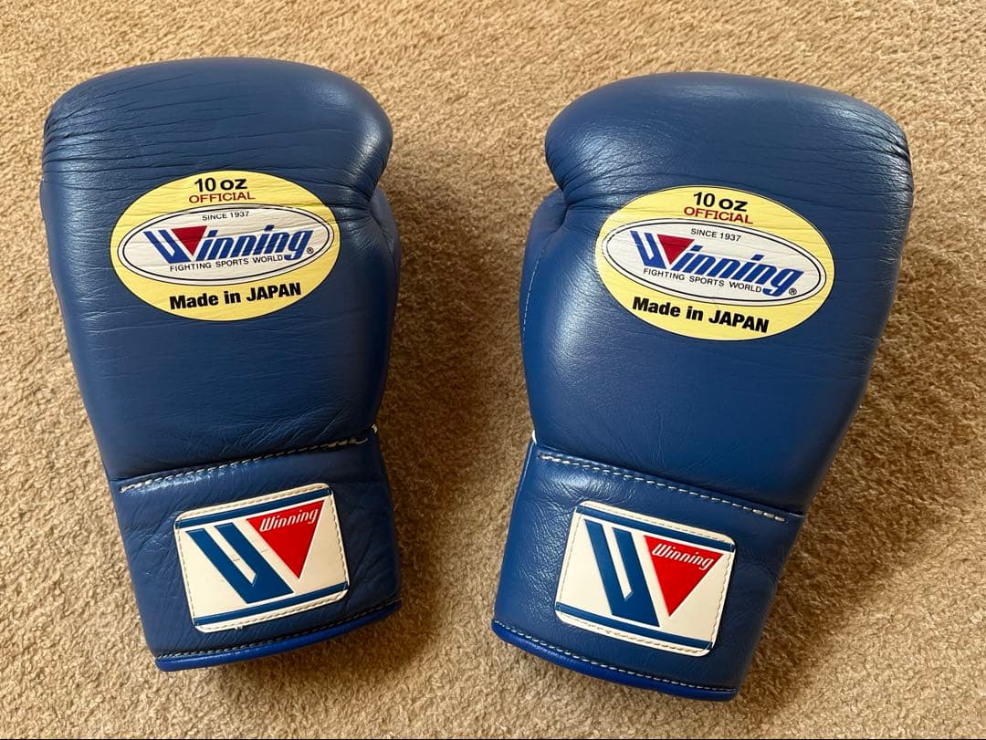 お値下げ　Winning ボクシンググローブ 10 oz 日本製 Winning（ウイニング） 受注生産 ボクシング グローブ マジックテープ