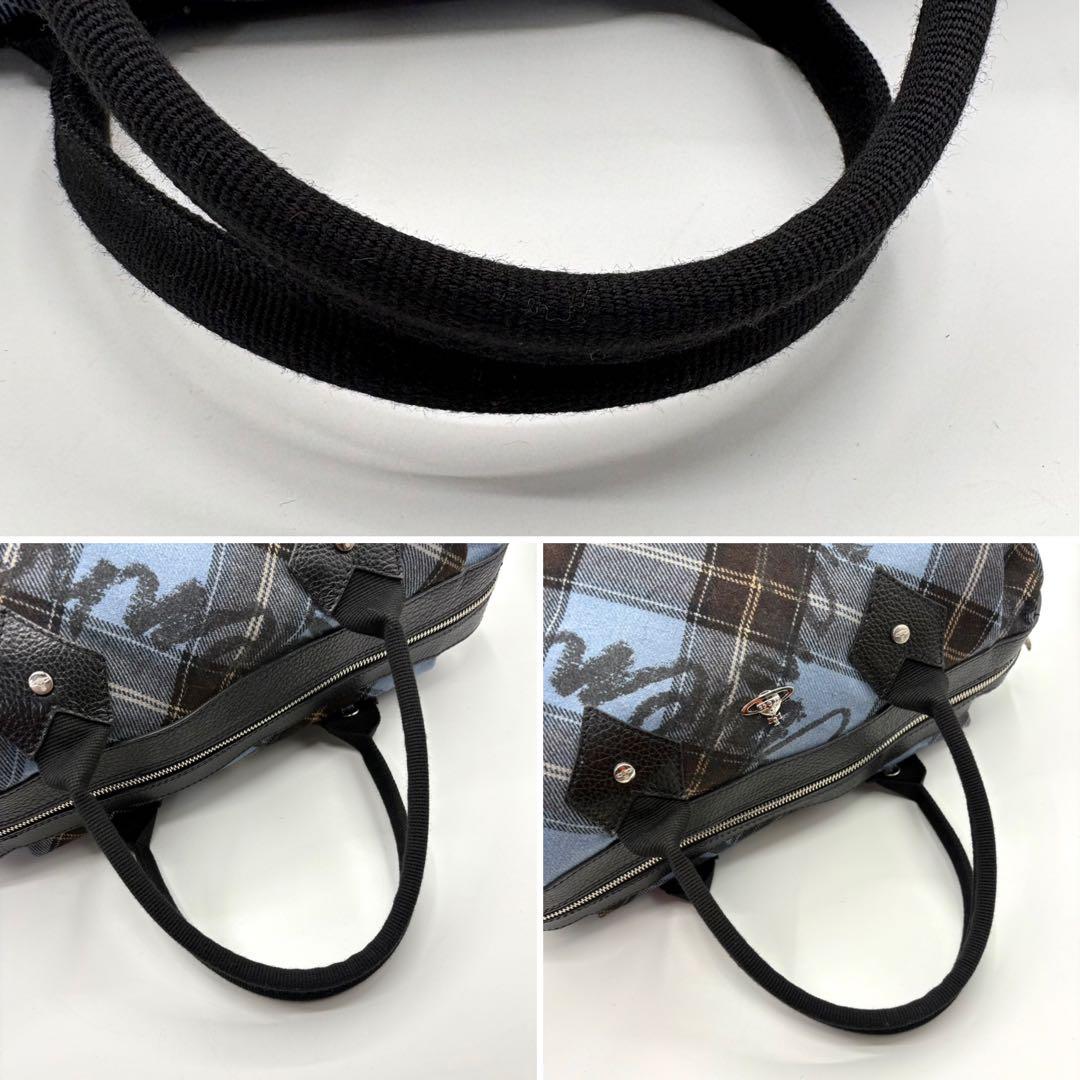 美品 2way イタリア製 ヴィヴィアン ブルコチオリーニ ミニボストン