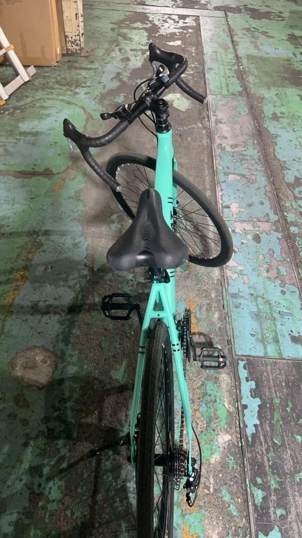 中古美品ロードバイク 自転車 初心者 21段変速 ターコイズ - メルカリ