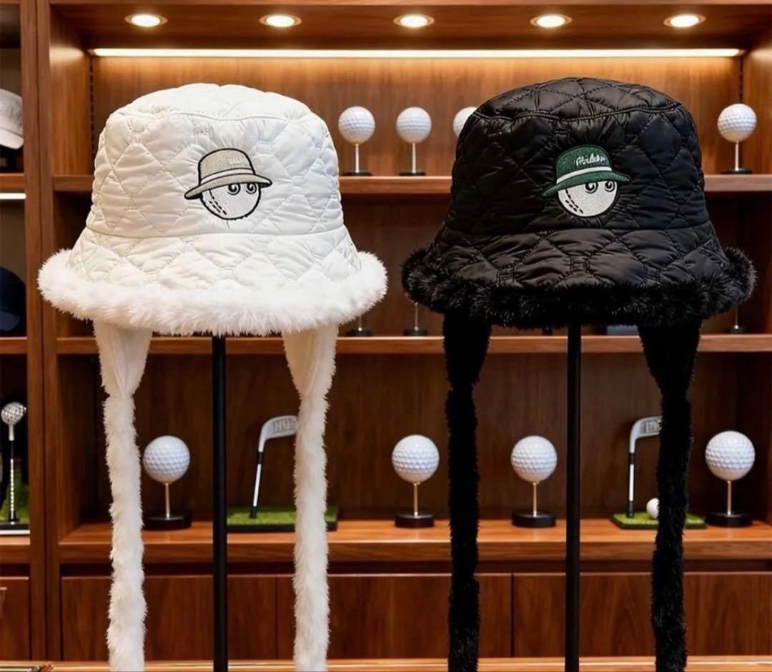 マルボン ❣️ バケットハット 耳当て付き ブラック - メルカリ