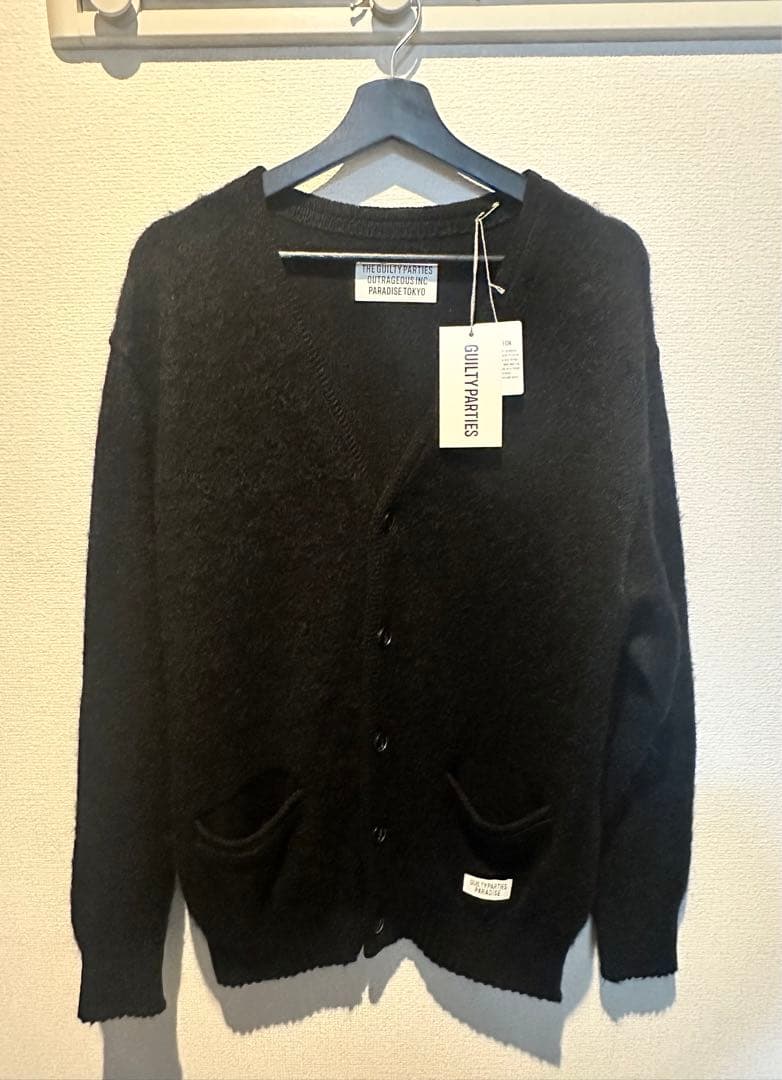 WACKO MARIAワコマリア MOHAIRカーディガン黒モヘア野村訓市 - メルカリ