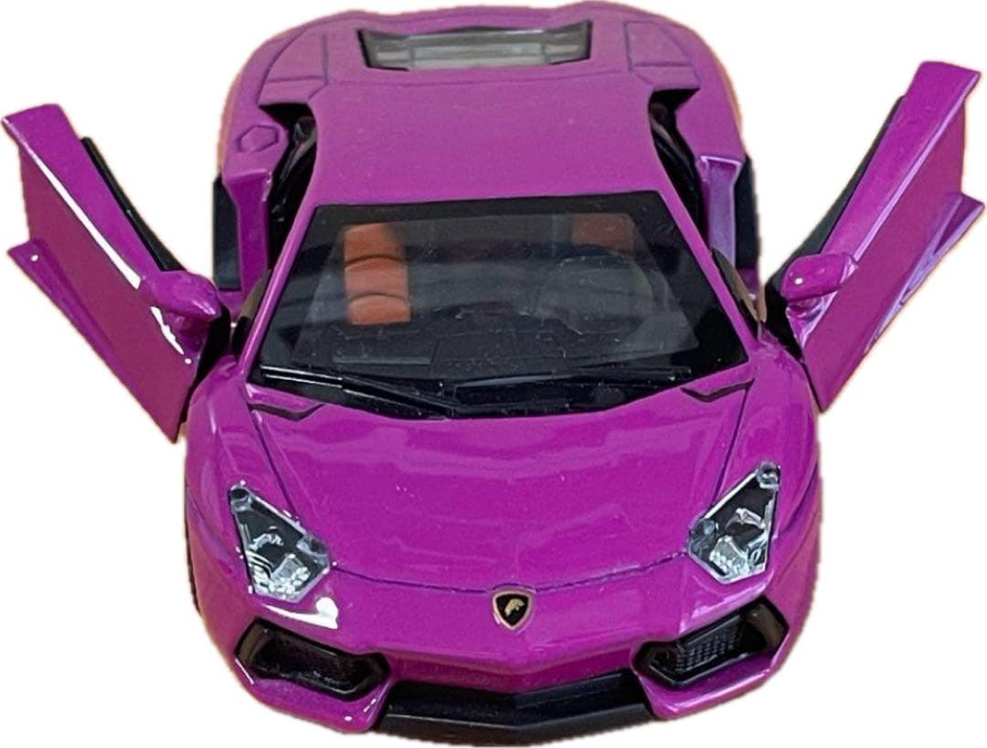 北箱　ミニカーランボルギーニ アヴェンタドール パープル