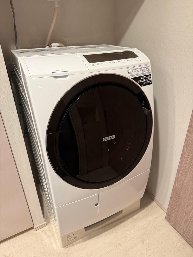 美品】HITACHI ドラム式洗濯乾燥機 BD-SG100GL-W 本体 - メルカリ
