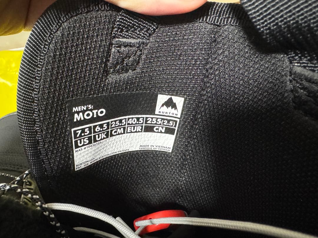 BURTON MOTO スノーボードブーツ ブラック　25.5cm