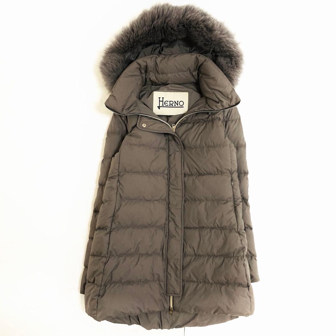 極美品✨ヘルノ ホワイトフォックスファー ポーラーテック ダウン