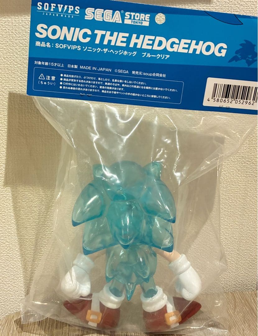SOFVIPS ソニックザヘッジホッグ ブルークリア ソフビ フィギュア 新品