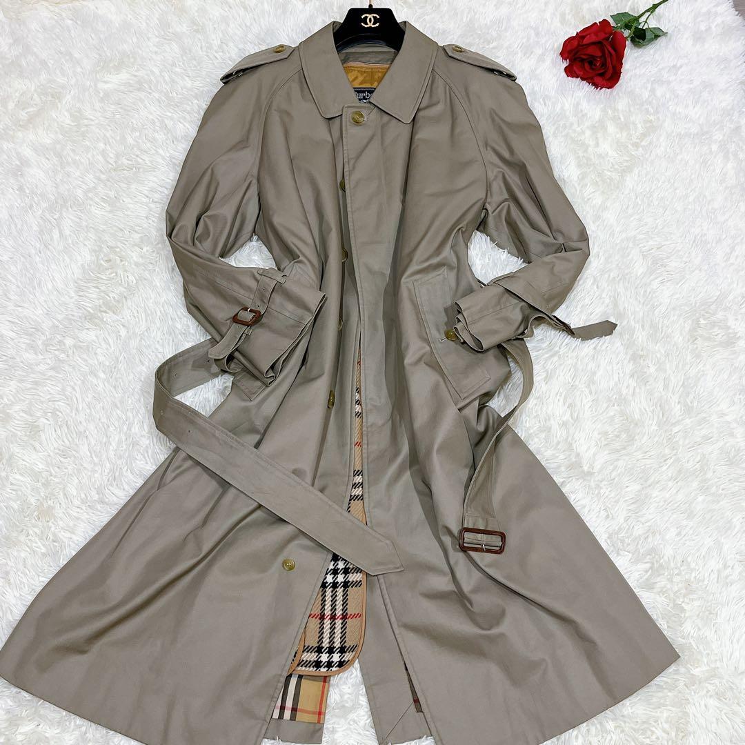 極美品✨Burberrys トレンチコート 玉虫色 メンズ ロング ライナー