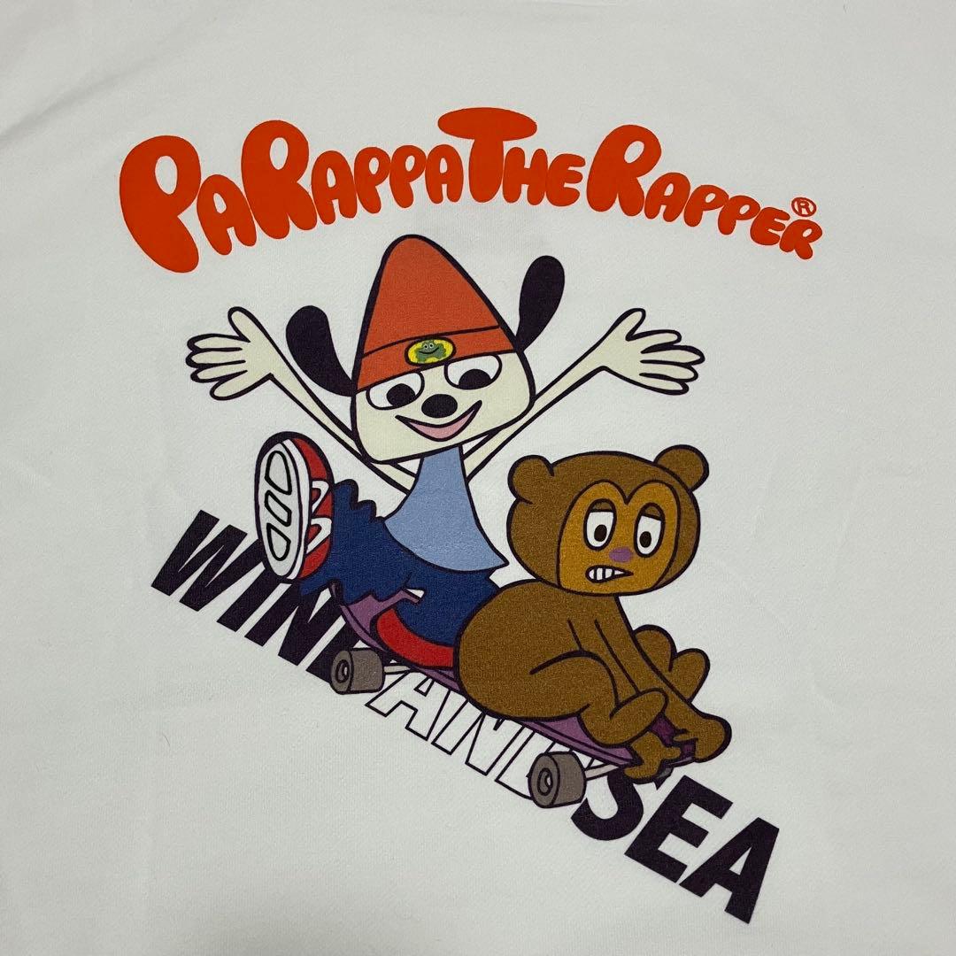 新品 希少 WIND AND SEA パラッパラッパー コラボ パーカー M 白