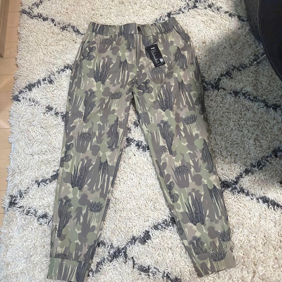 ピン（PING）（メンズ）ゴルフウェア カモフラ柄ストレッチジョガー