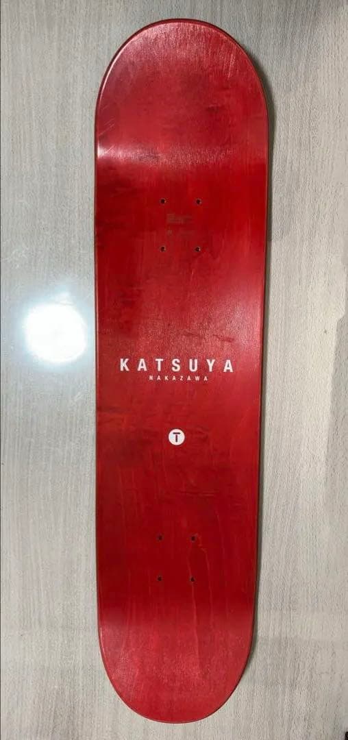 かつや本人直筆サイン！中澤克也モデル Timber スケボーデッキ 8インチ