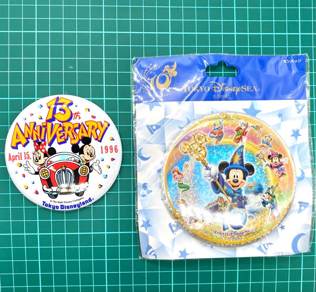 Disney 缶バッジ　ANNIVERSARY 13個