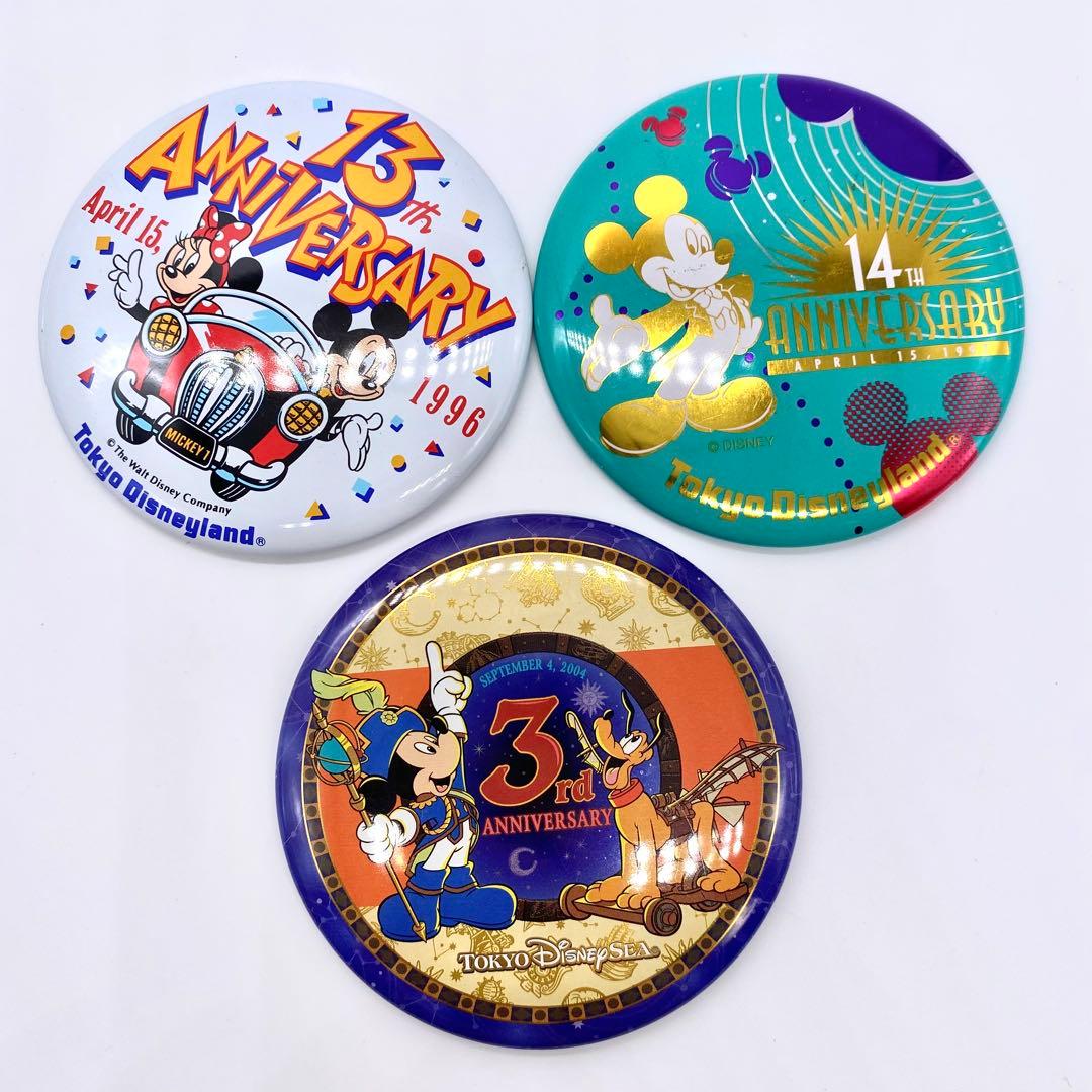 Disney 缶バッジ　ANNIVERSARY 13個