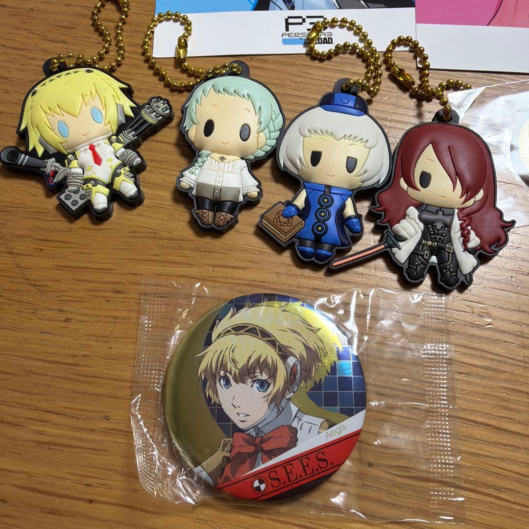 ペルソナ　P3 ラバーキーホルダー　缶バッジ　ポストカード　セット　まとめ売り