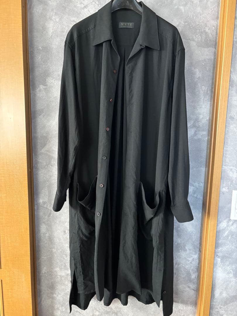 サイト Yohji Yamamoto S'yte ロングシャツ 長袖シャツ 黒 S'YTE Yohji Yamamoto サイト ヨウジヤマモト ロング シャツ - メルカリ