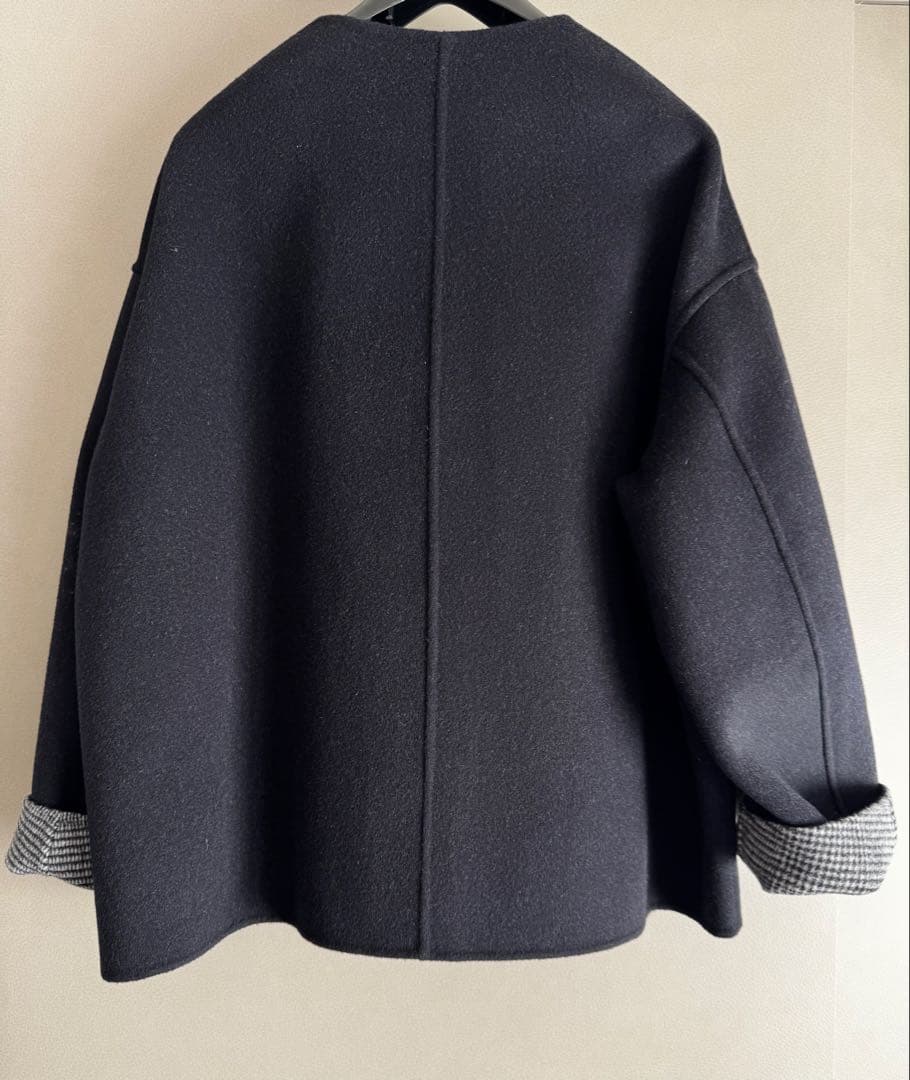 新品・未使用】25AW Drawer ビーバーケヌキノーカラージャケット