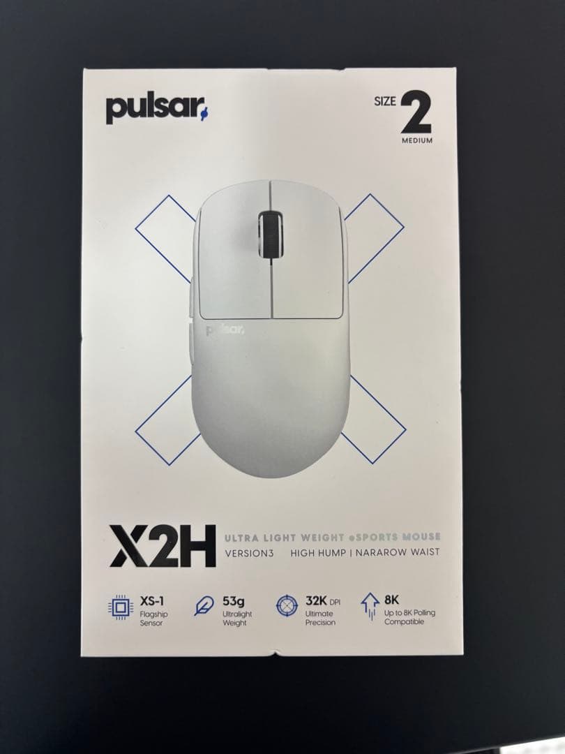pulsar X2H V3 ゲーミングマウス Medium size2 Pulsar X2H v3 Medium Wireless Gaming Mouse - White - us.MaxGaming.com