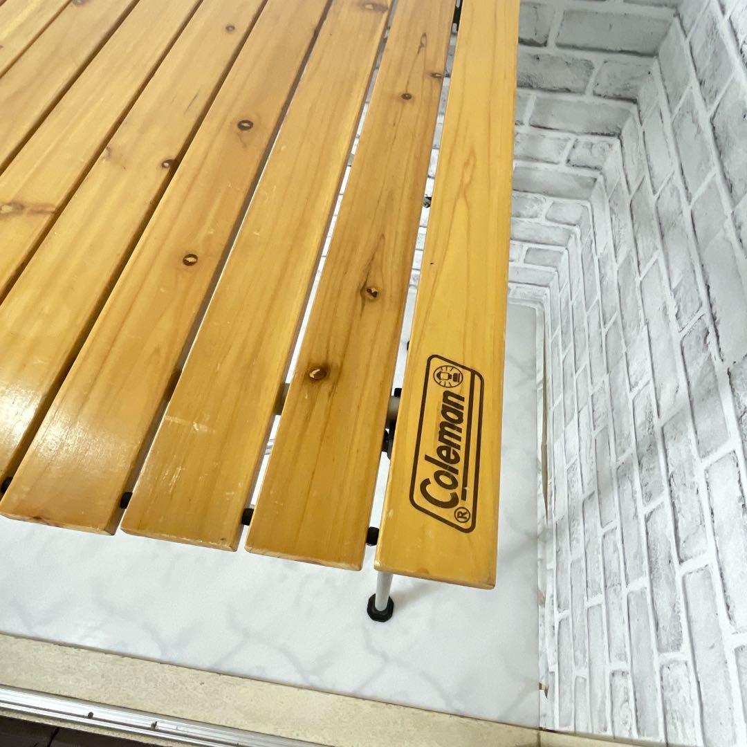 Coleman コールマン ナチュラルウッドロールテーブル 90 - メルカリ
