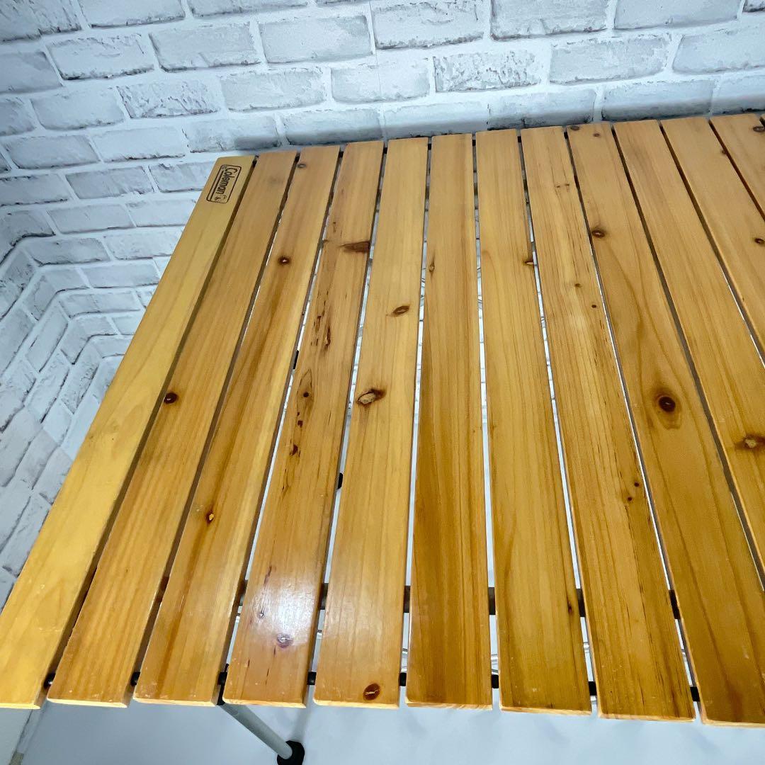 Coleman コールマン ナチュラルウッドロールテーブル 90 - メルカリ