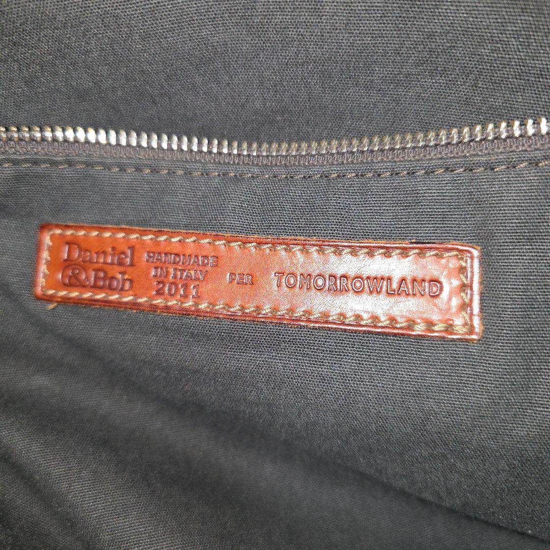 ダニエルアンドボブ クロドーロ クロコ型押 トートバッグ 茶