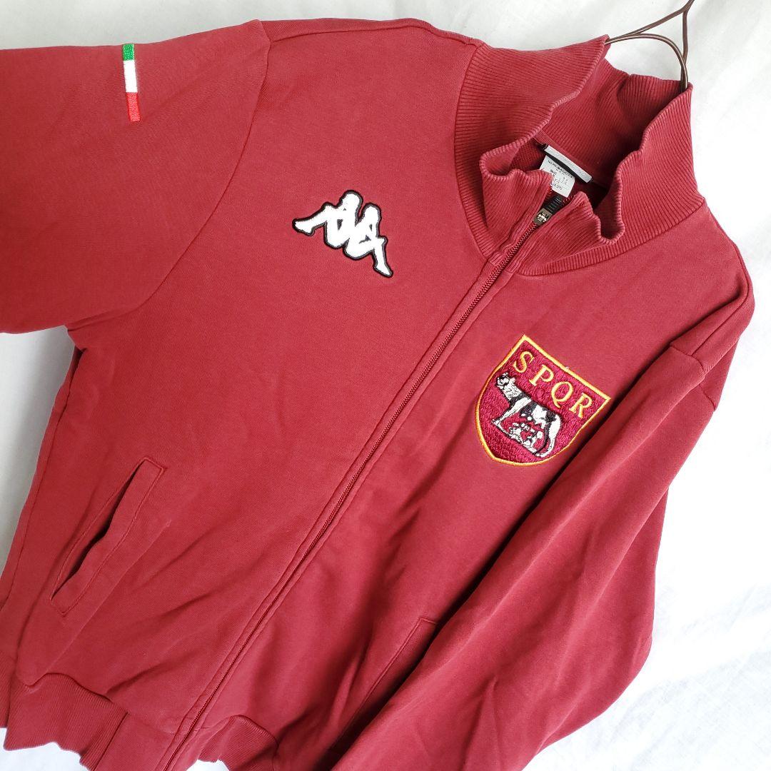 Kappa カッパ サッカー ASローマ スウェット ジップアップ エンジ