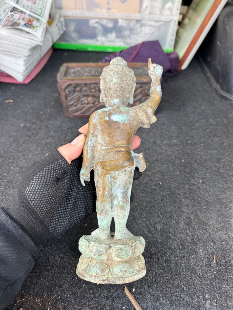 リサイクルFORTへフォロー‼️唐物買取‼️青銅製‼️誕生仏‼️ - メルカリ