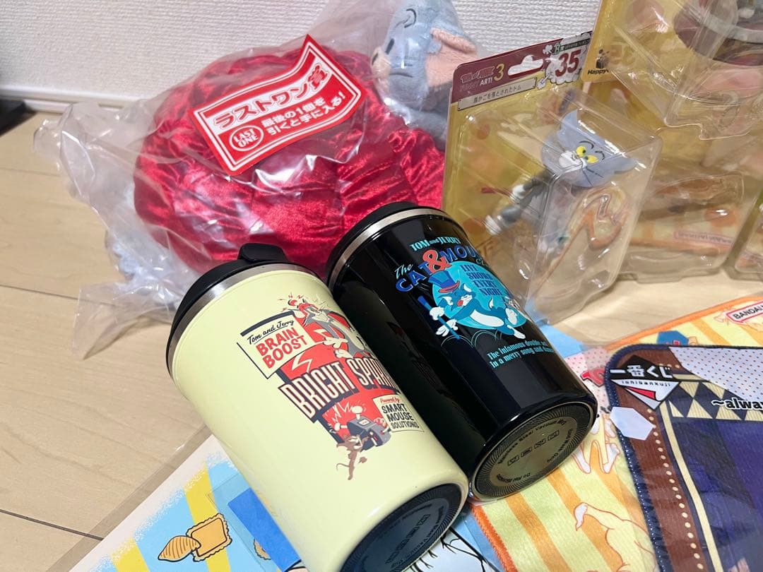 Happyくじ ハッピーくじ トムとジェリー　フィギュア　ラストワン賞ぬいぐるみ