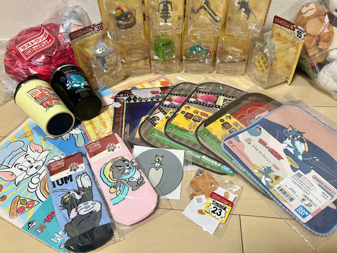 Happyくじ ハッピーくじ トムとジェリー　フィギュア　ラストワン賞ぬいぐるみ