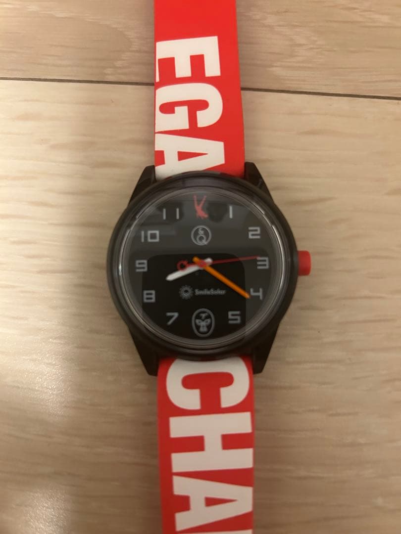 試着のみ】エガちゃんねる 限定500 シチズン コラボ ソーラーウォッチ 赤