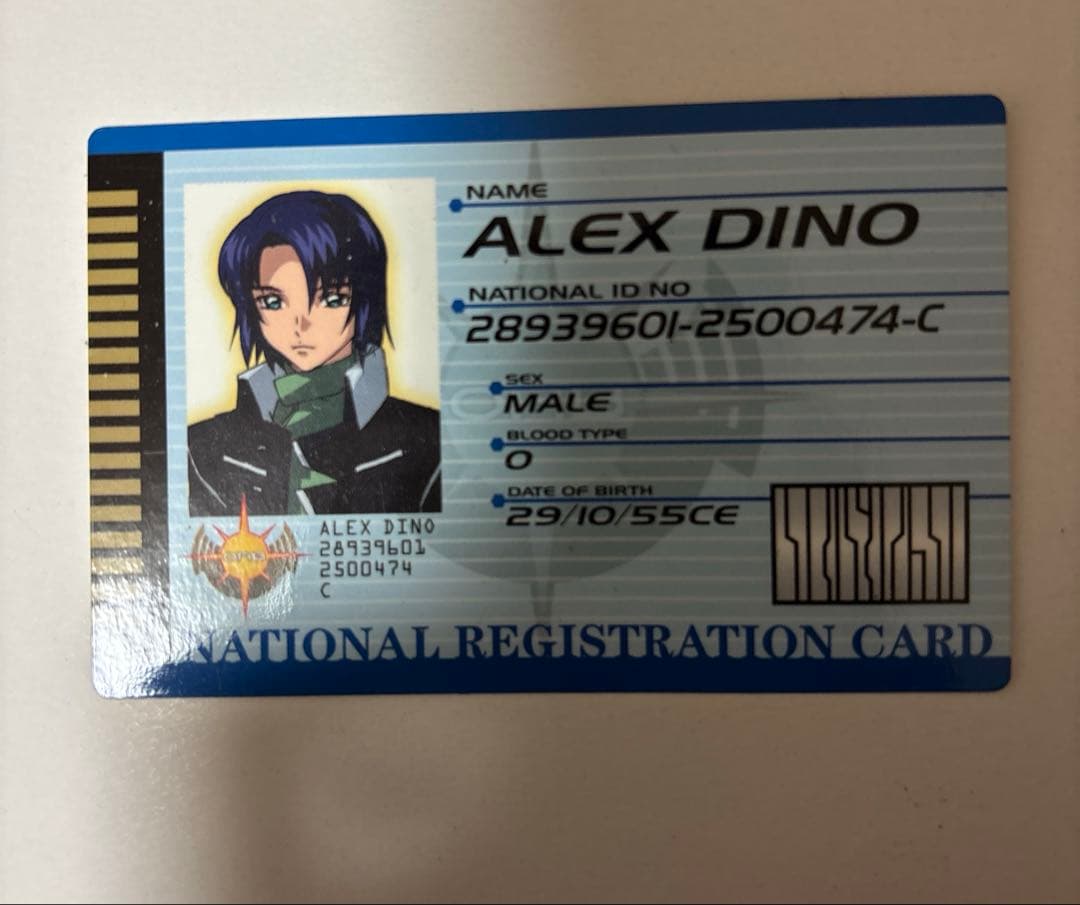 機動戦士ガンダムSEED DESTINY アスラン・ザラ IDカード - メルカリ