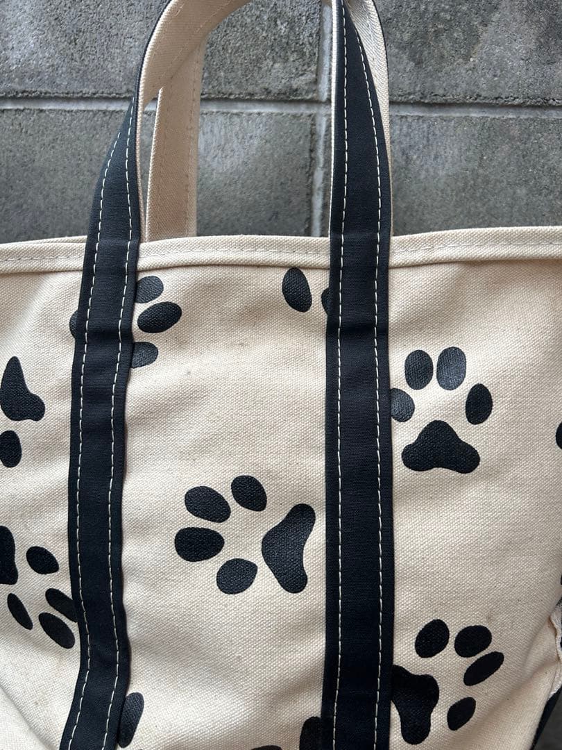 90s L.L. Bean 犬 足跡 トート バッグ エルエルビーン TOTE - メルカリ