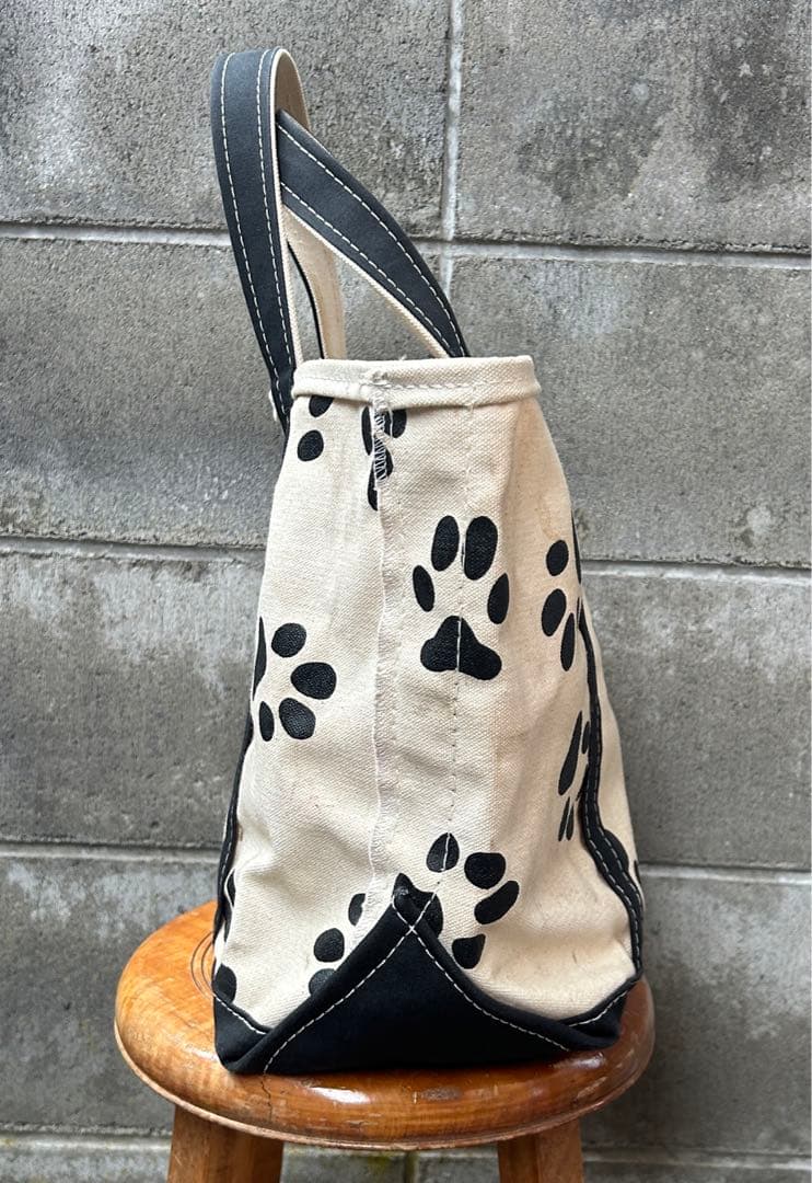 90s L.L. Bean 犬 足跡 トート バッグ エルエルビーン TOTE - メルカリ