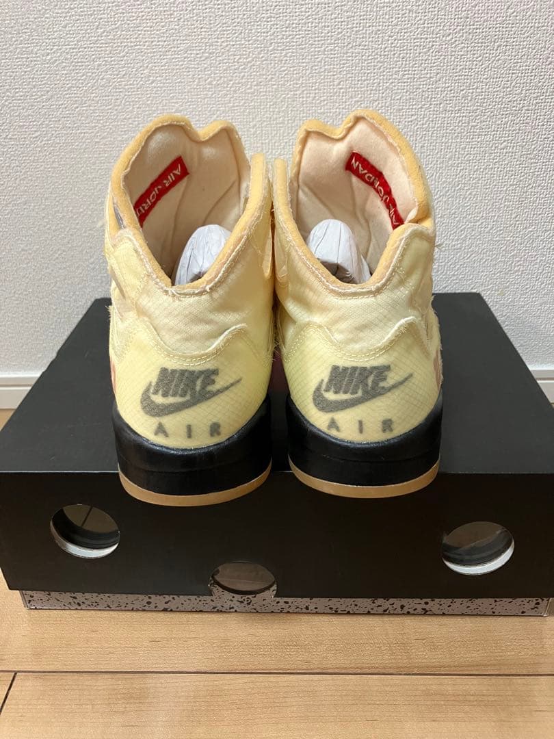 Off-White × Nike Air Jordan 5 \"Sail\"