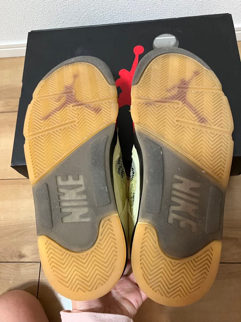 Off-White × Nike Air Jordan 5 \"Sail\"