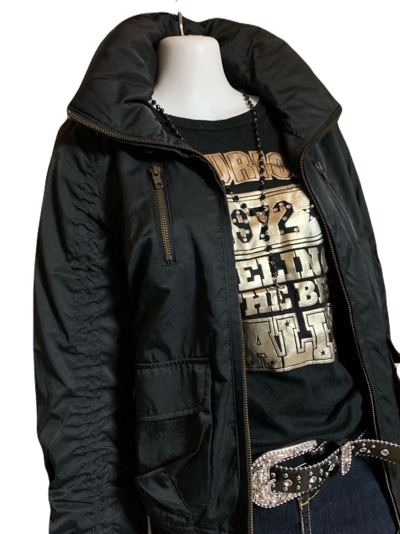 y2k 平成ギャル 2way ギミック ミリタリー ジャケット - メルカリ