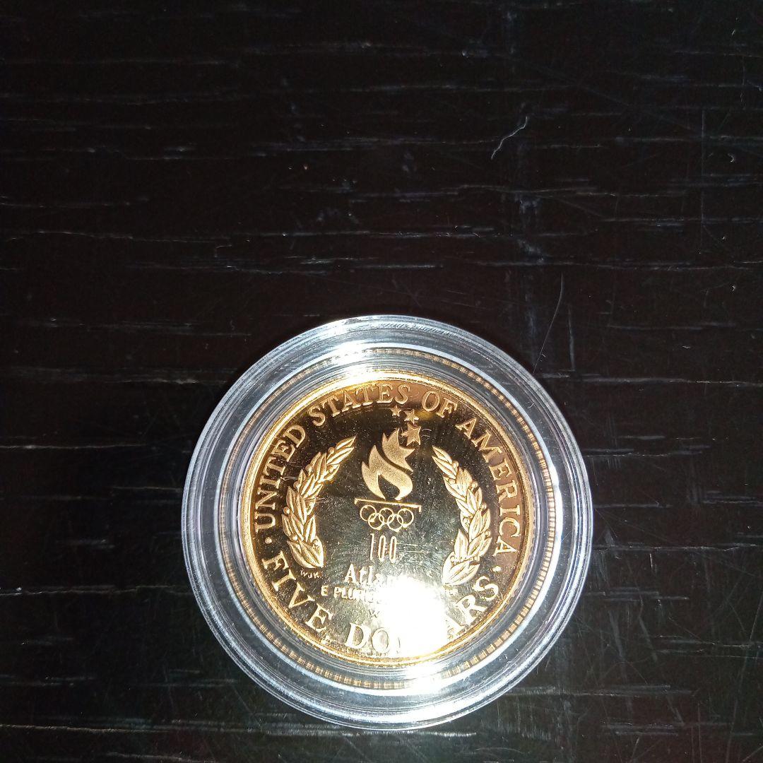 1996年アトランタオリンピック コインセット 金貨、銀貨、銅貨4枚