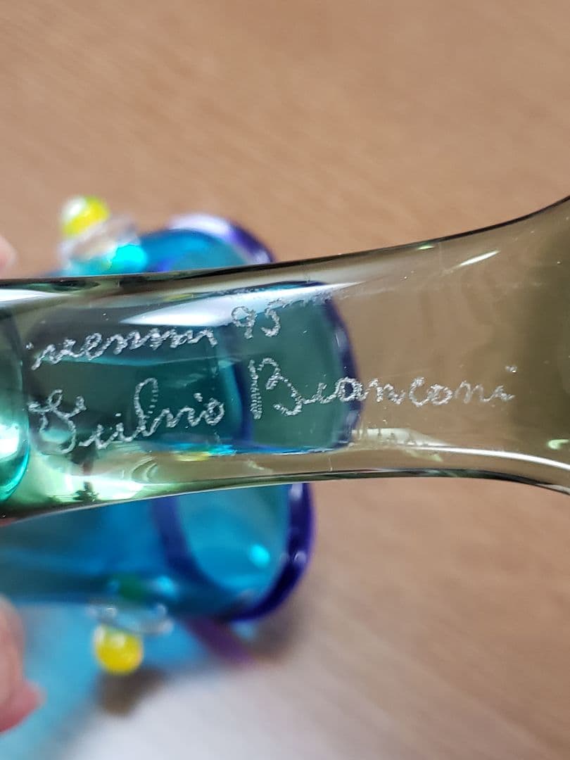 ベネチアングラス Veniniベニーニ F.Bianconi花瓶 - メルカリ