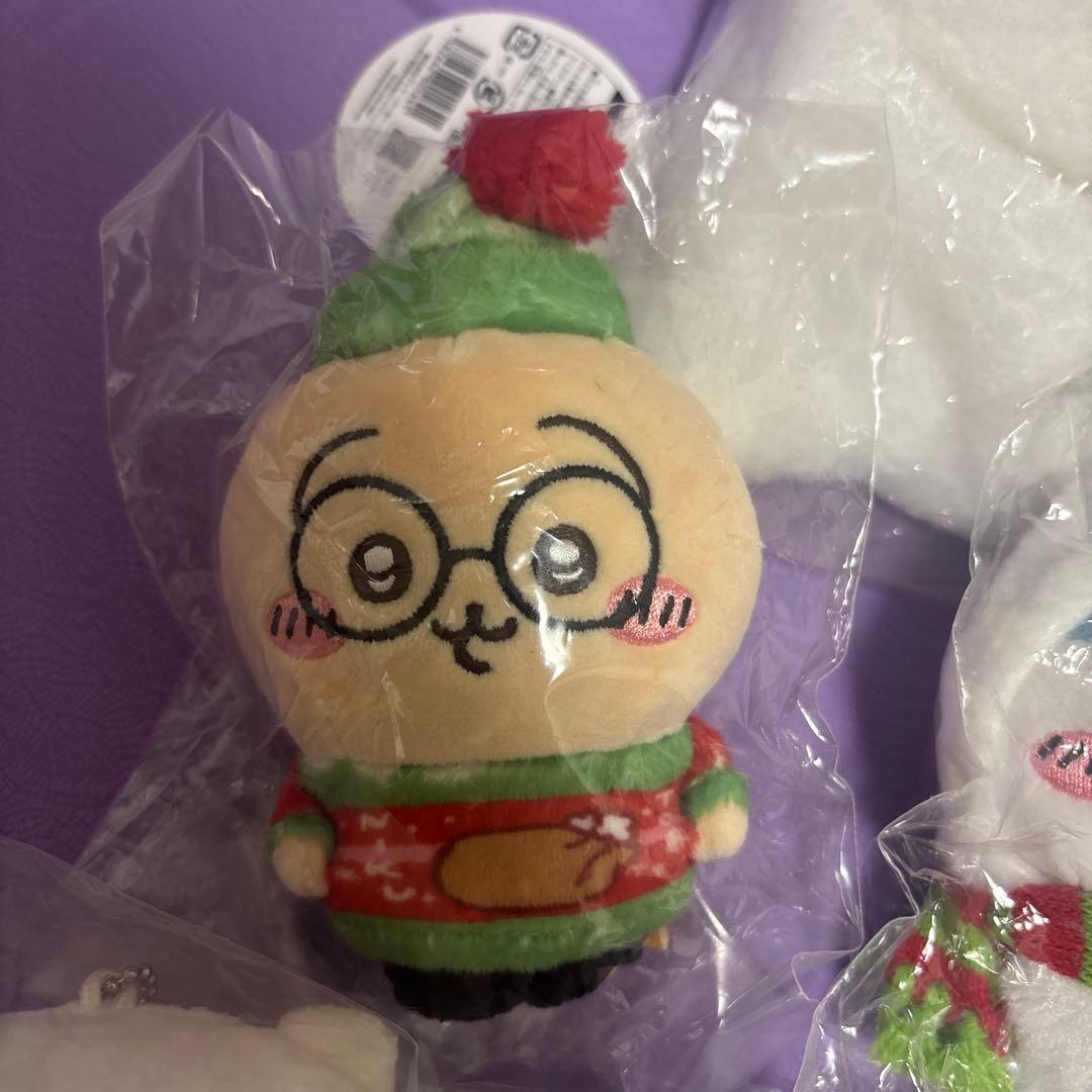 正規品　ちいかわ　ハッピーホリデーなおやすみベッドと繋がるマスコットセット 8点