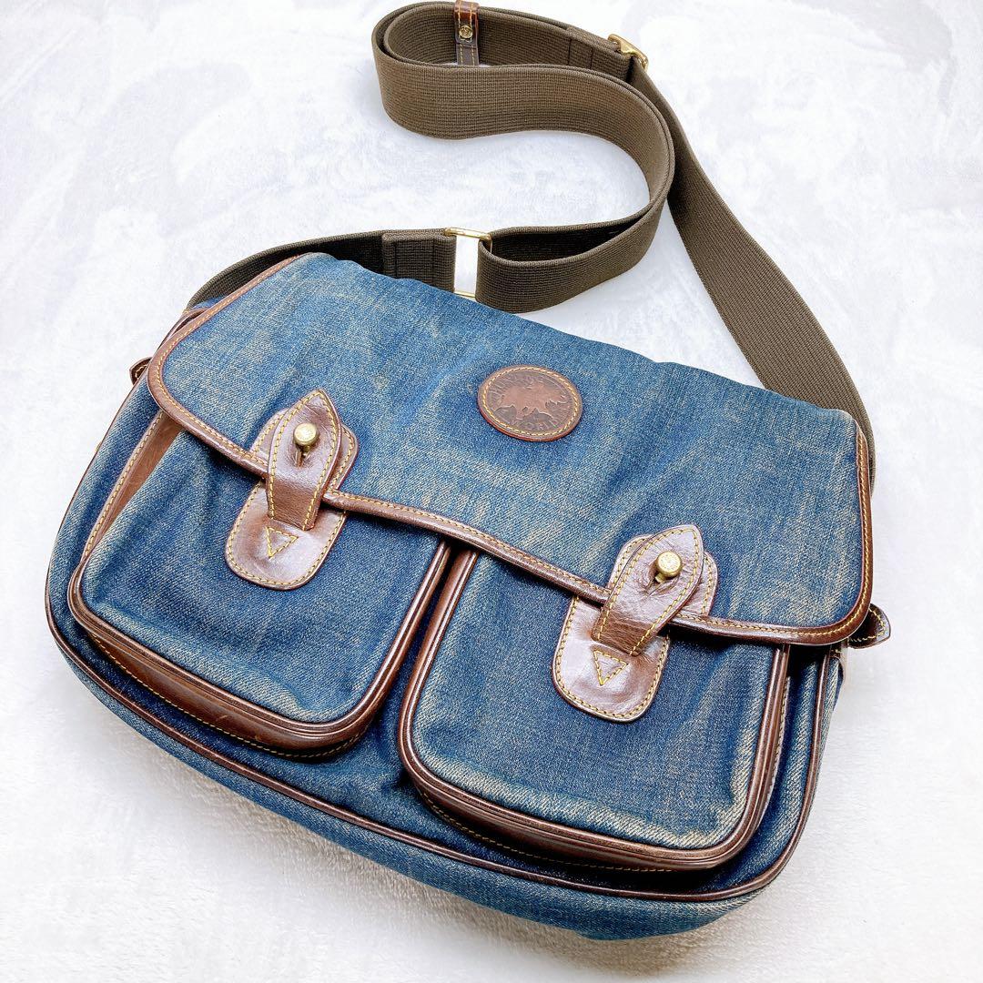 ✨美品✨ハンティングワールド メッセンジャーバッグ デニム ショルダー 大容量 ハンティングワールド ショルダーバッグ デニムのおすすめ人気商品一覧