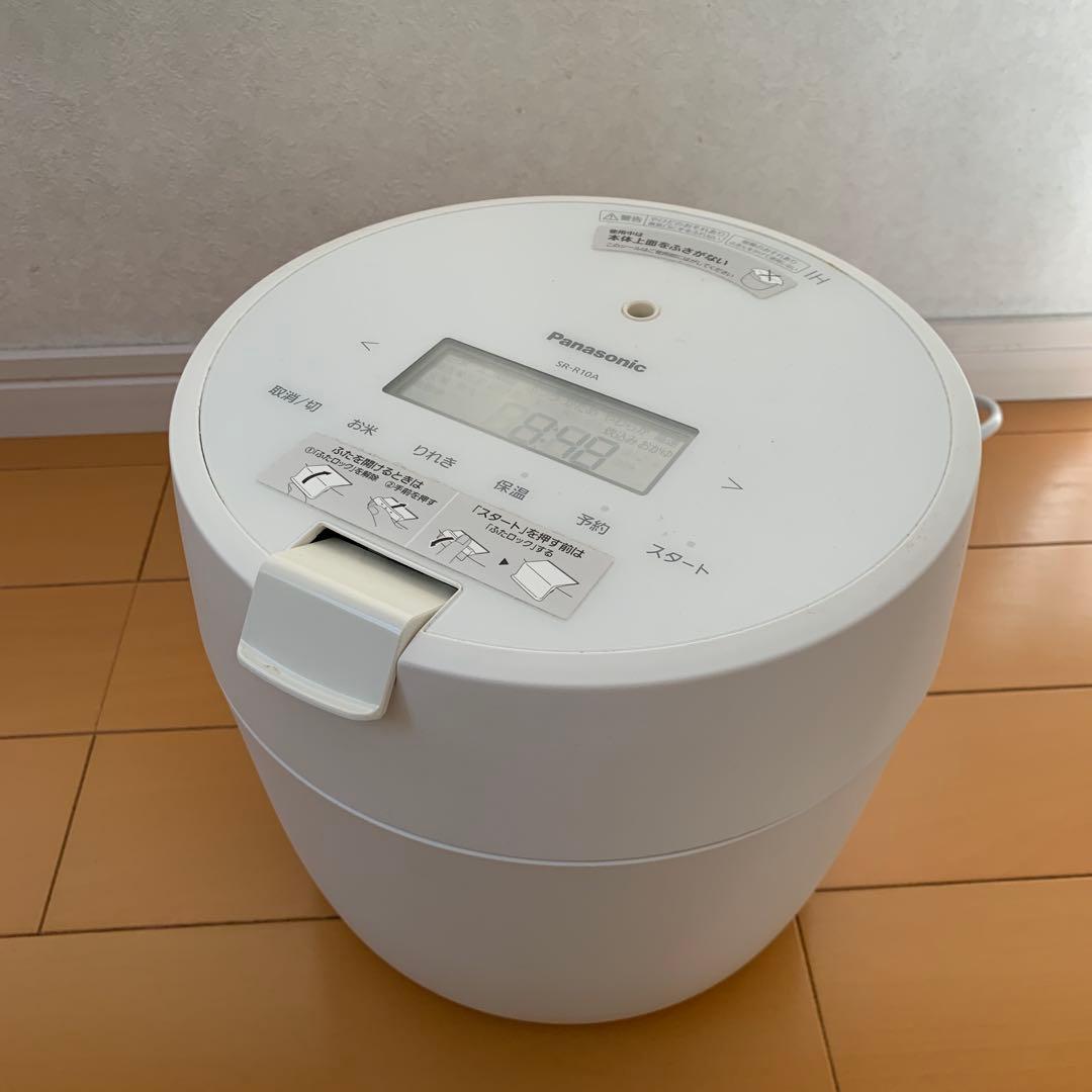 Panasonic SR-R10A 炊飯器 ホワイト パナソニック Panasonic 炊飯器 5合 圧力IH ホワイト SR-R10A-W の通販