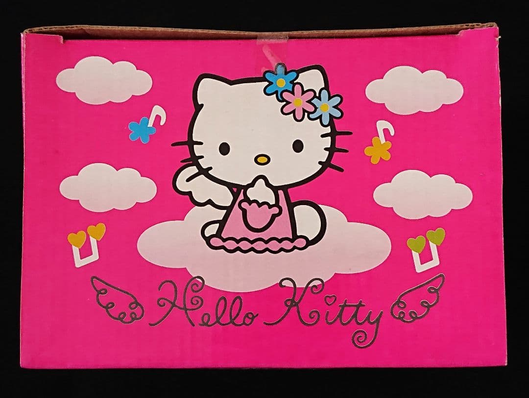 サンリオ ハローキティ パタパタウィングクロック ピンク エンジェル 希少 レア