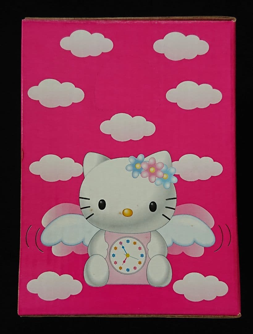 サンリオ ハローキティ パタパタウィングクロック ピンク エンジェル 希少 レア