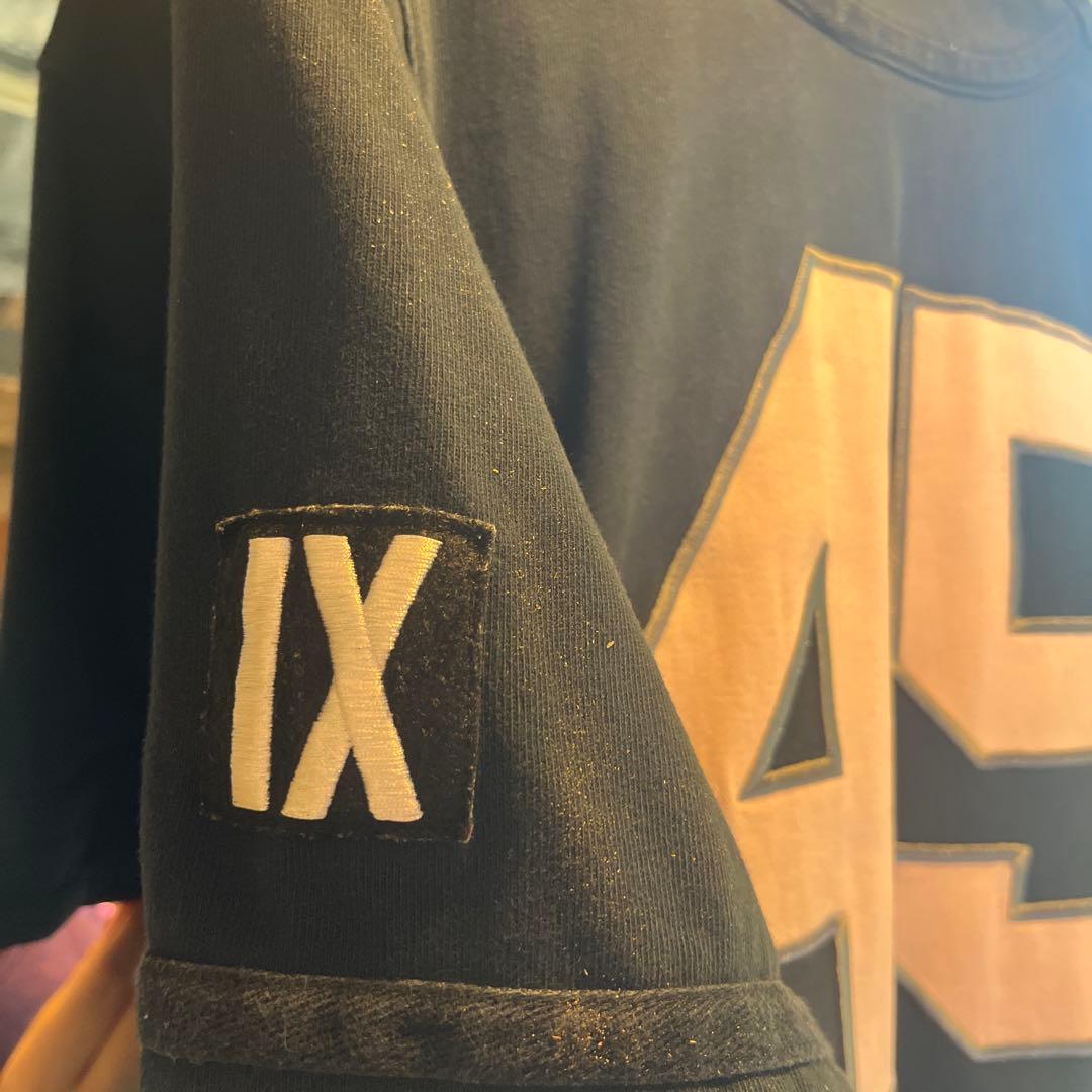 ジョーダン ブランド ベースボールシャツ 45番 刺繍ロゴ 黒 M - メルカリ